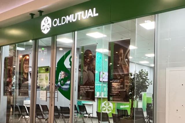 Old Mutual Bank branch in Galleria Mall in Amanzimtoti, KwaZulu-Natal