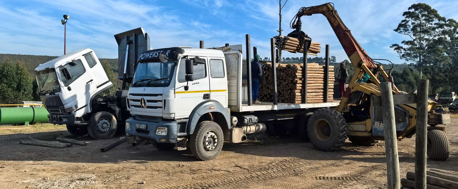 Transnet cranes unloading cargo from a ship