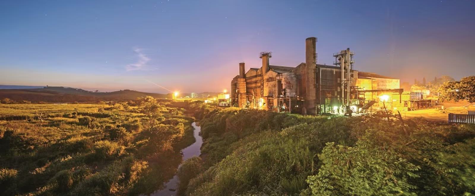 Darnall mill, one of Tongaat Hulett’s four mills in KwaZulu-Natal.